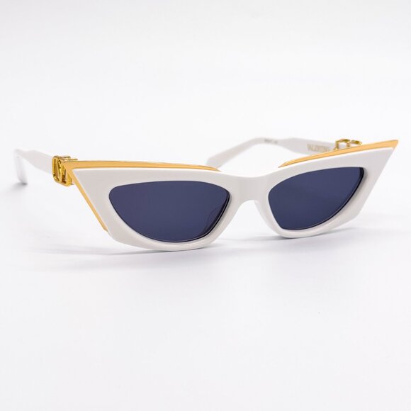 NEW VALENTINO V-GOLDCUT-I VLS-113D WOMEN WHITE SUNGLASSES VALENTINO main image 9